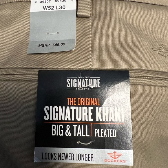 Dockers Tan Chinos Classic Straight-Leg Pants - Picture 3 of 3